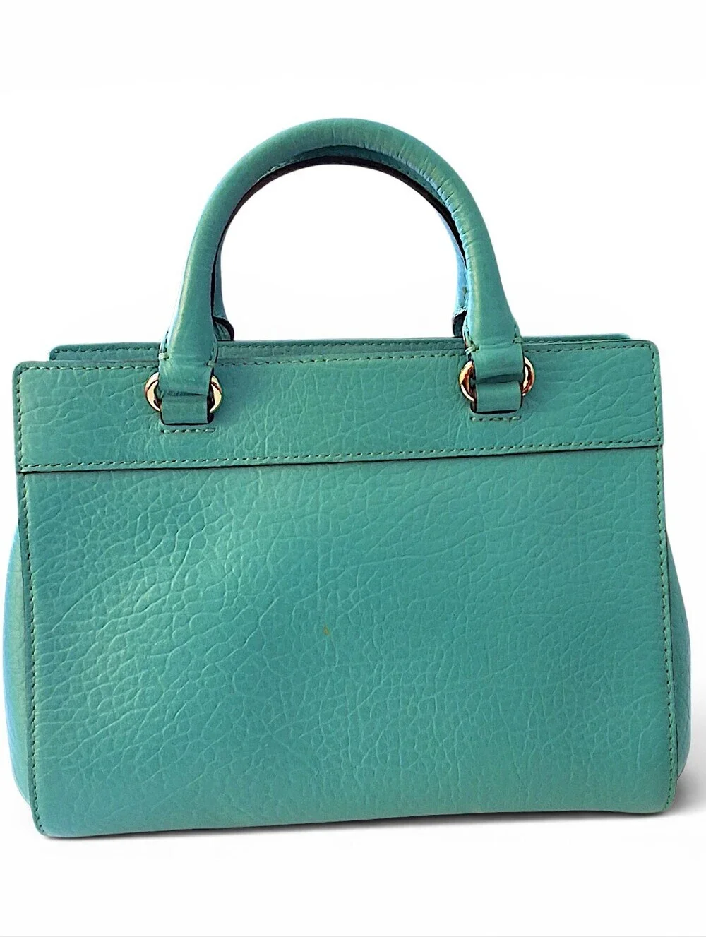 Kate Spade New York Turquoise Pebbled Leather Satchel Crossbody 💙
